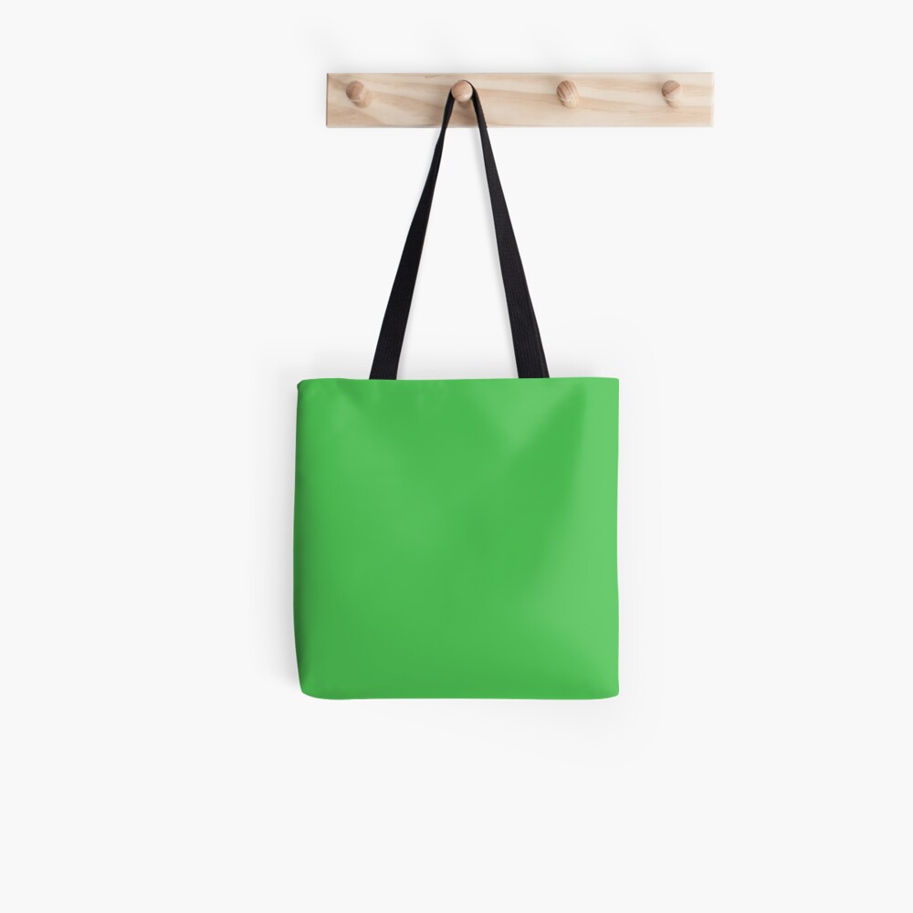 Check Tote Orange/Kelly Green