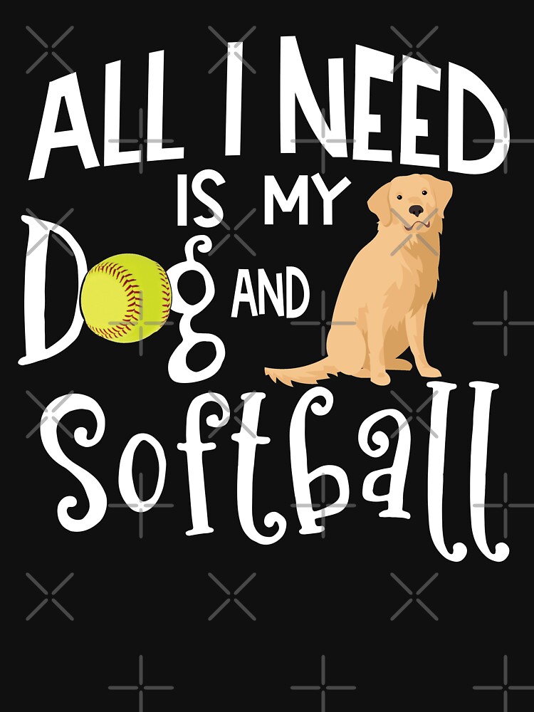 "Golden Retriever Dog And Softball" Tshirt by tncgifts Redbubble