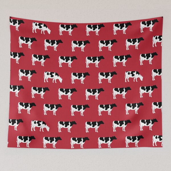 Item preview, Cows - farm - dairy cows on red designed and sold by littlearrow.