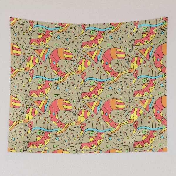 Item preview, Abstract doodle art pattern designed and sold by mrhighsky.