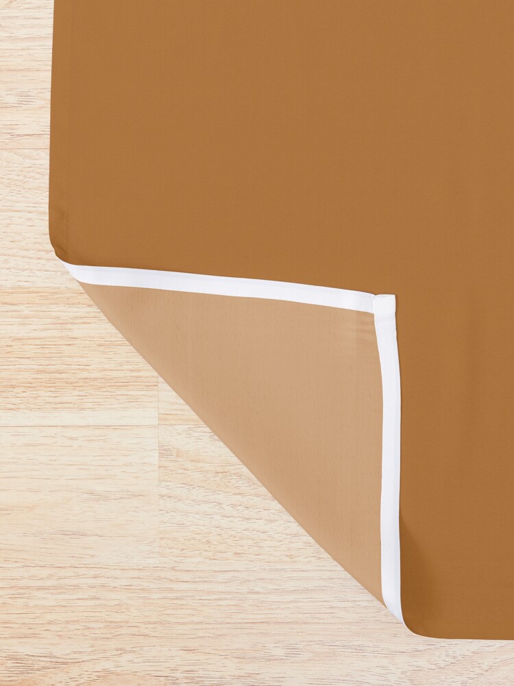 Cheapest Solid Brown Copper Color Shower Curtain By Cheapest