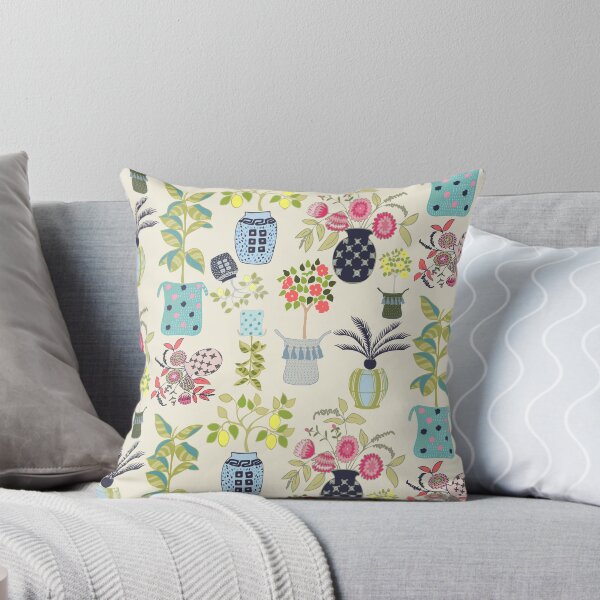 Item preview, Boho Indoor Plant Toss designed and sold by LIMEZINNIASDES.