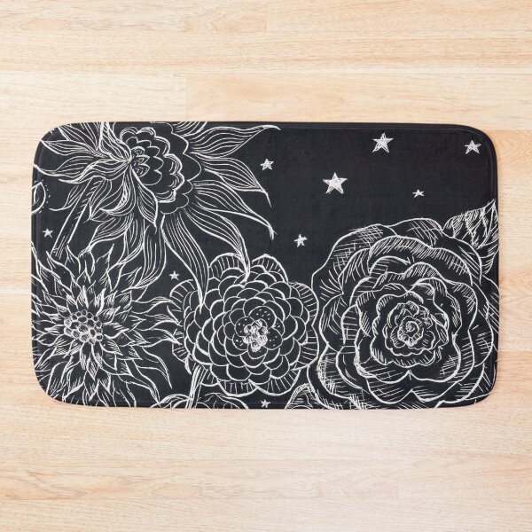 Item preview, "Night Garden" Starry Night Scratchboard Drawing designed and sold by Michelebuttons.