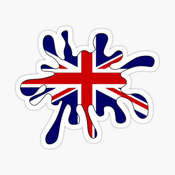 BRITISH UNION JACK FLAG SPLAT CAR WINDOW STICKER DECAL 