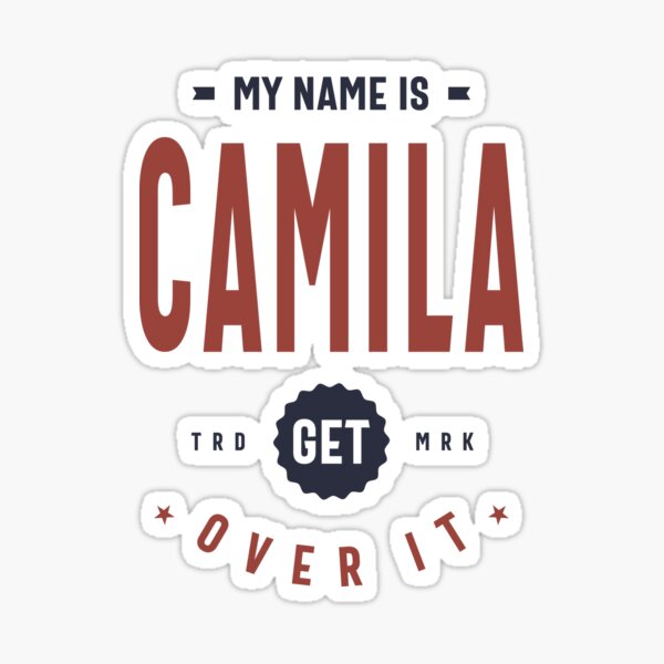 Me llamo camila superalo Pegatina