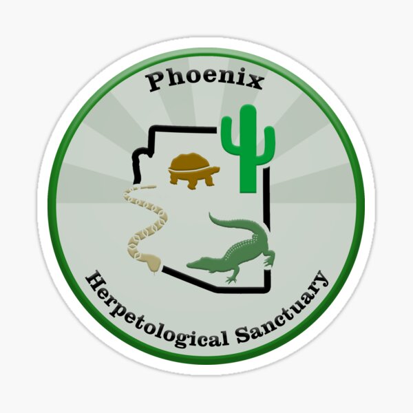 Phoenix Herpetological Sanctuary Logo Sticker