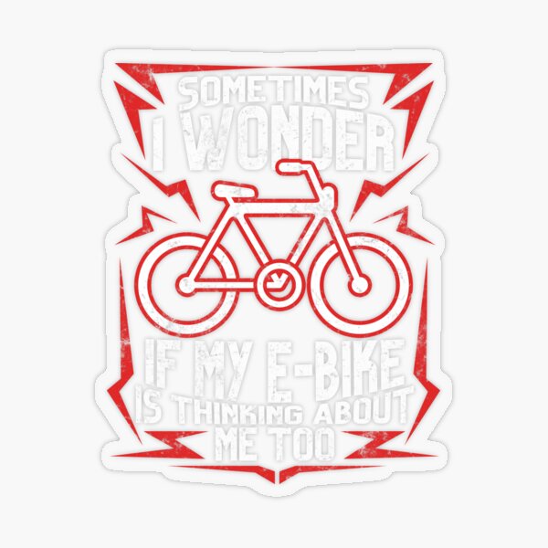E Bike Stickers Redbubble