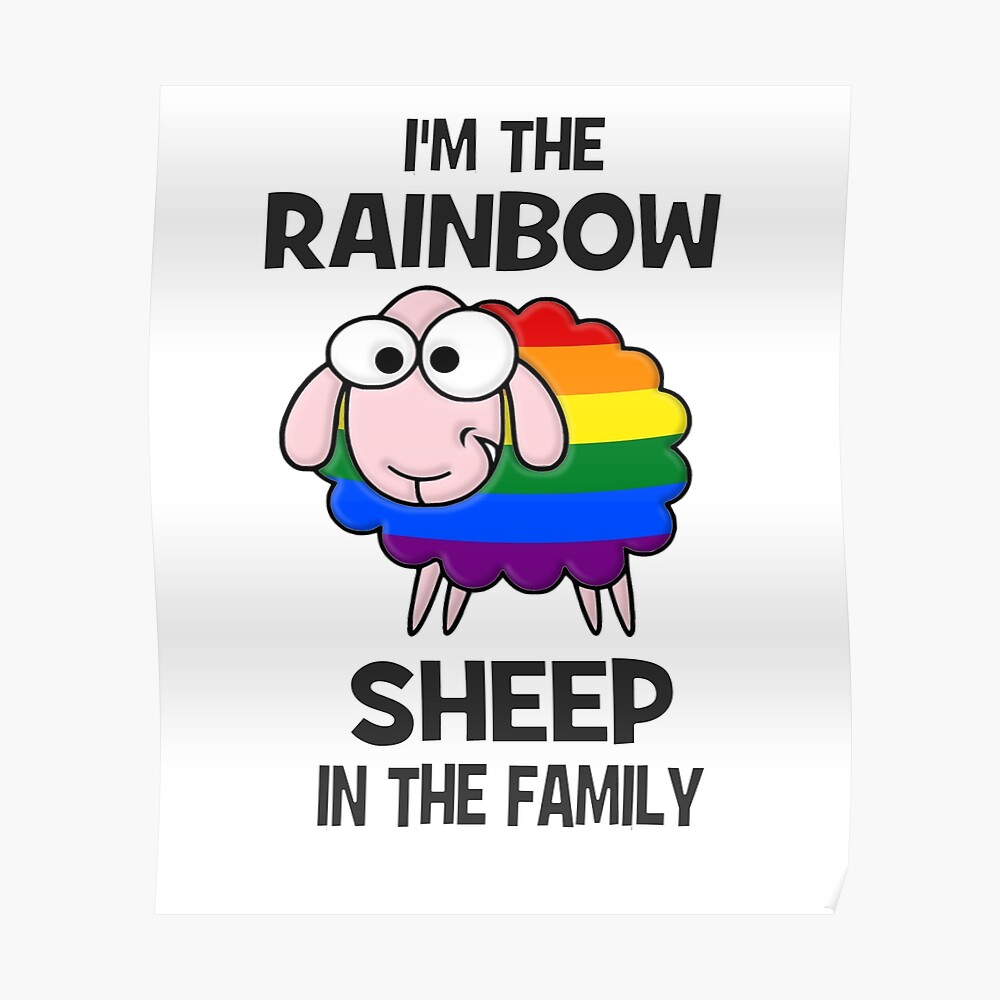 LGBTQ Gay Rainbow Pride Apparel & Gifts I'm The Rainbow Sheep of The Family LGBTQ Flag Pride Month Throw Pillow 16x16 Multicolor LGBTQ Gay Rainbow Pride Apparel & Gifts I'm The Rainbow Sheep of The Family LGBTQ Flag Pride Month Throw Pillow 16x16 Multicolor