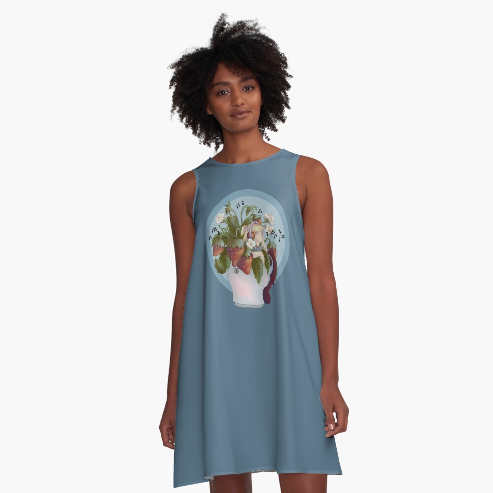 Item preview, A-Line Dress designed and sold by Gypsopani.
