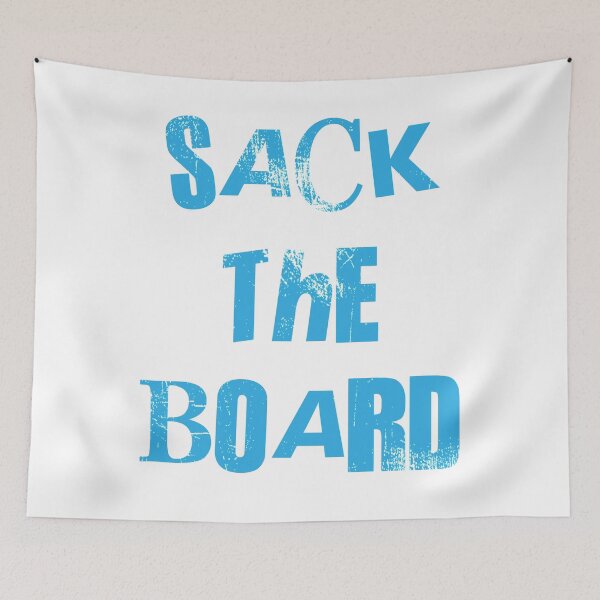 Item preview, Sack The Board - Sky Blue Print designed and sold by beaglefruit.