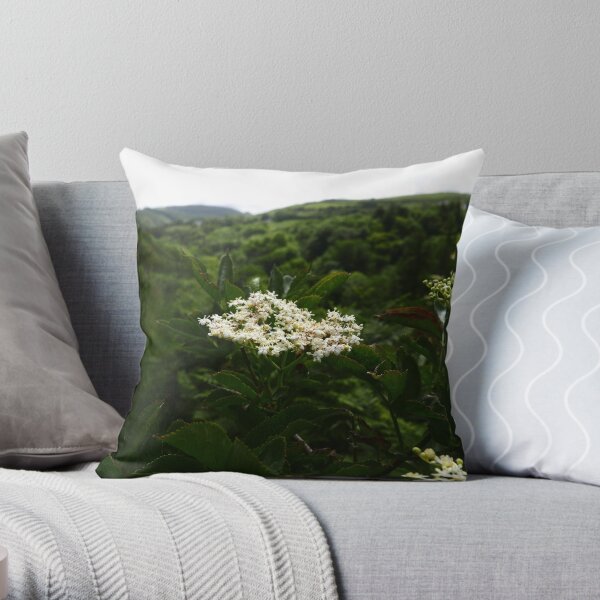 Elder (Sambucus) Throw Pillow