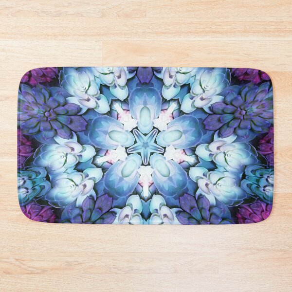 Item preview, Purple and Blue Succulent Mandala Pattern designed and sold by Julie Erin Designs.