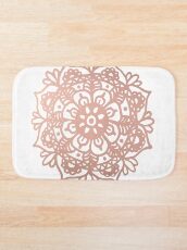 Rose Gold Mandala Redux Bath Mat