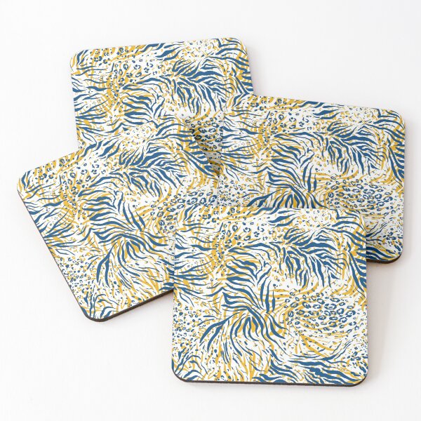 Item preview, Wild Blue Gold White designed and sold by implexity.