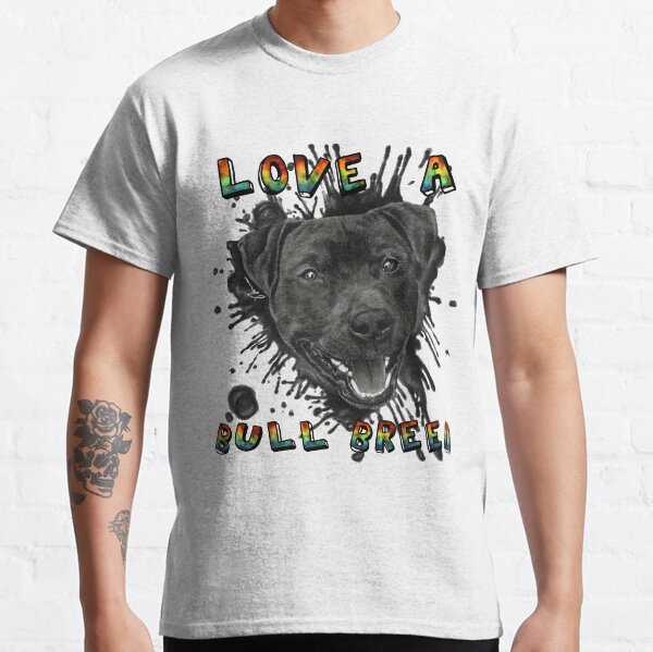 Item preview, Love a bull breed - Snoop (rainbow) designed and sold by CladdaghRescue.