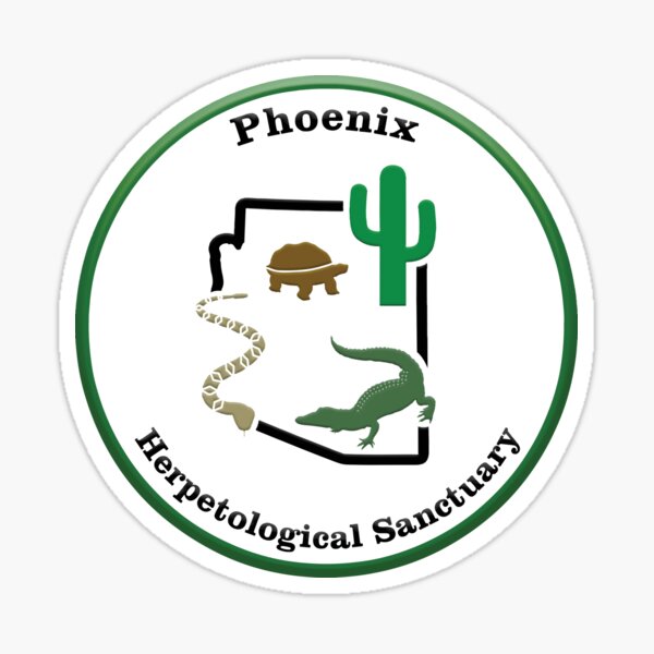 Copy of Phoenix Herpetological Sanctuary Logo Sticker