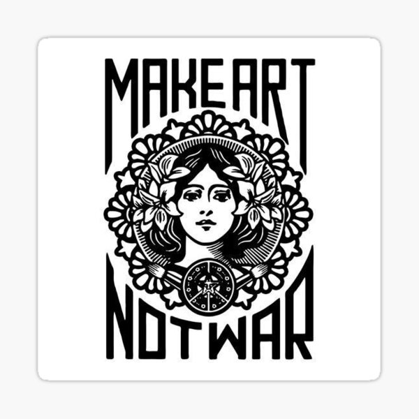 Make Art Not War Pop Graffiti Fashion Poster - Rock Salt Prints