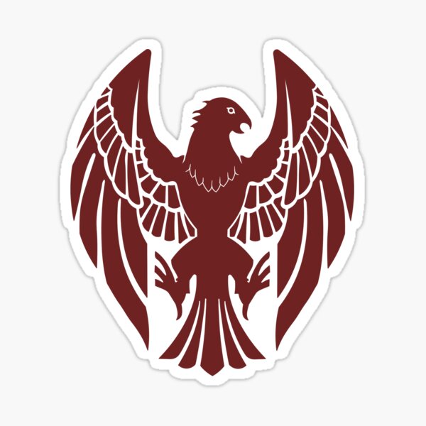 House Black Eagles Sticker By Moonfist Redbubble