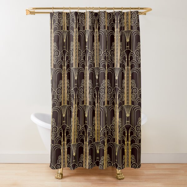 Art Deco Shower Curtains for Sale