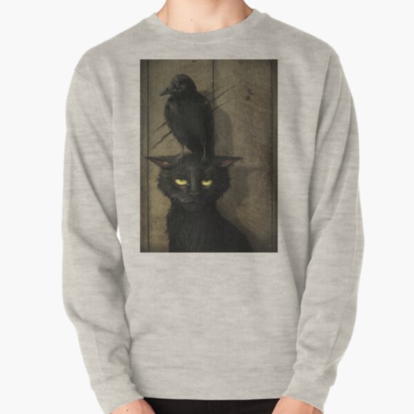 The Raven and the Cat Pullover Sweatshirt