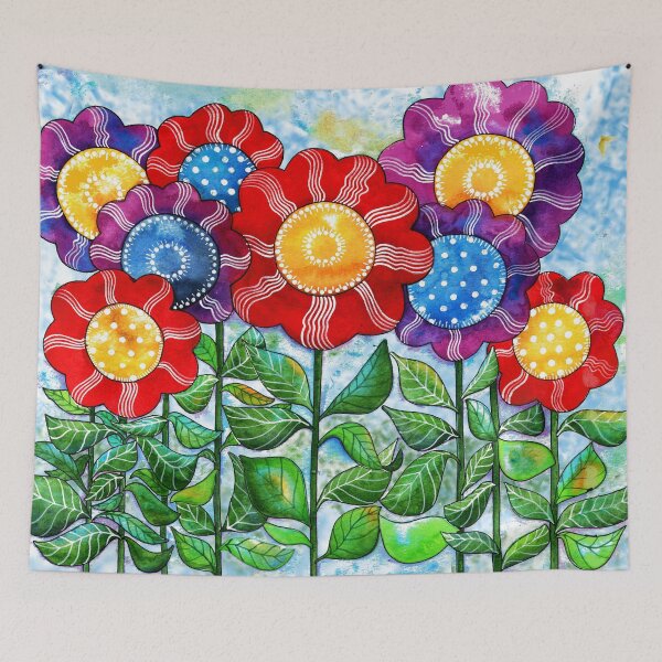 Item preview, Happiest Flowers designed and sold by ShelleyYlstArt.