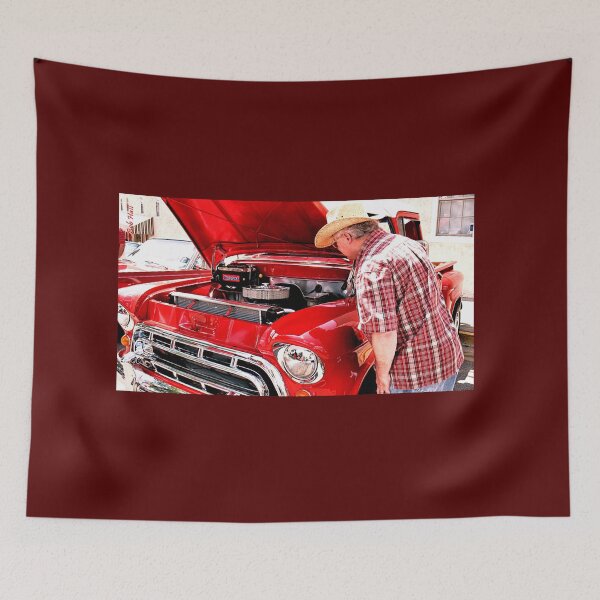 Item preview, "Checkin' Out This Baby, a 1951 Chevy Truck," Photo, for prints and products designed and sold by Bob Hall©.