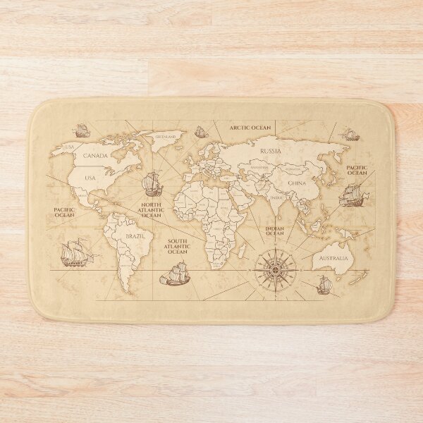Item preview, Antique World Map designed and sold by mattpanta.