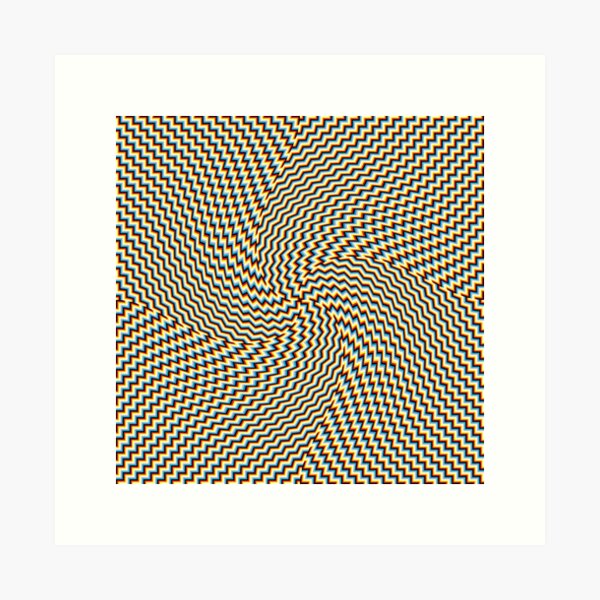 #Illusions gif, #abstract, #design, #pattern, art, illustration, twirl, hypnosis, twist, target, spiral Art Print