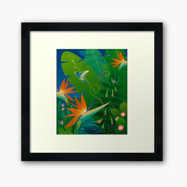 Tropical Island Framed Art Print