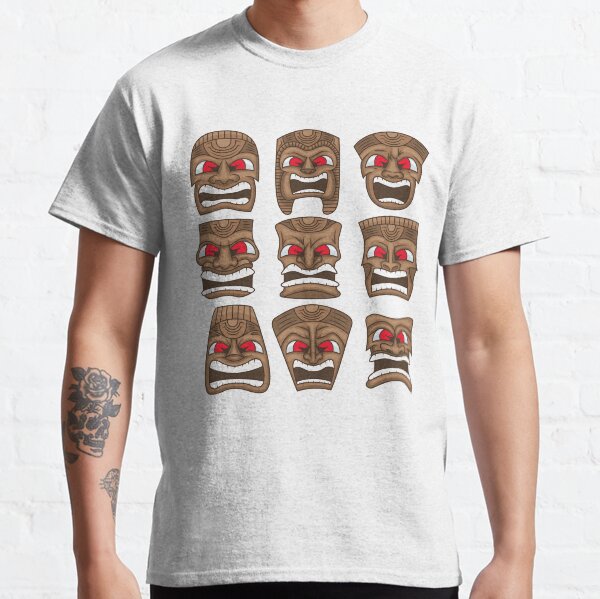 Item preview, 9 Angry Hawaiian Tikis designed and sold by SmittyGFX.