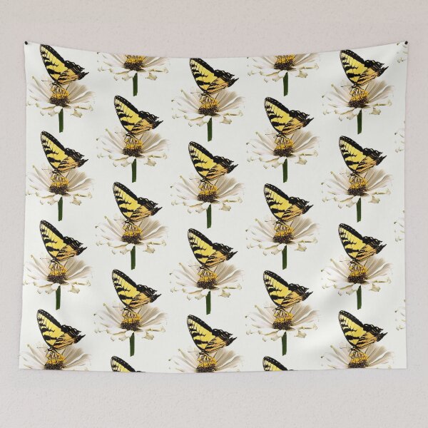 Item preview, Tiger Swallowtail on White Zinnia designed and sold by Susan Savad.