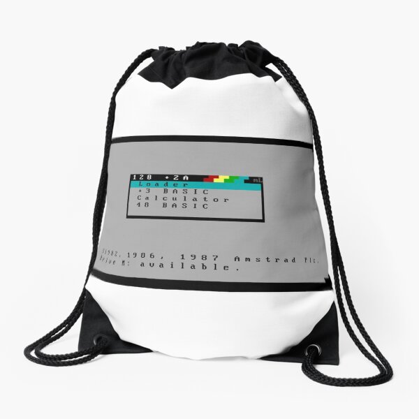 zx spectrum +2a ansi Drawstring Bag