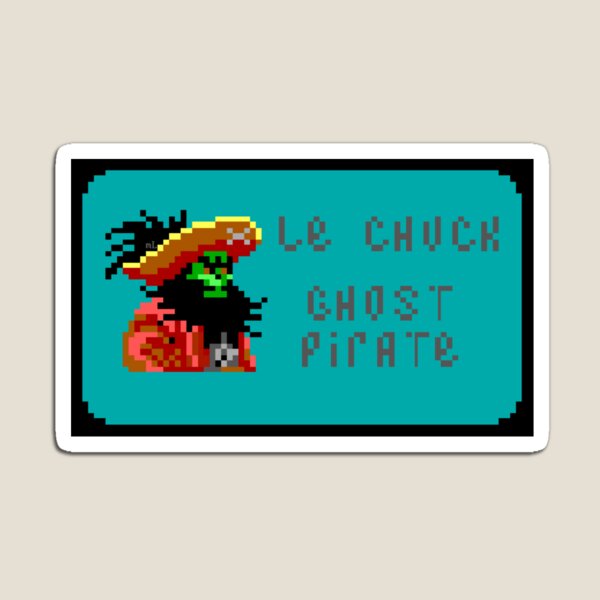 lechuck ghost pirate ansi Magnet