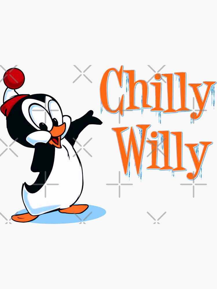 "Uh huh! Chilly Willy Vintage Retro Style" Sticker for Sale by 90snerd