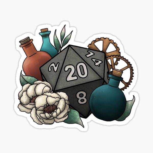 Item preview, Artificer Class D20 - Tabletop Gaming Dice designed and sold by Kiel Chenier + Cassidy June Art.