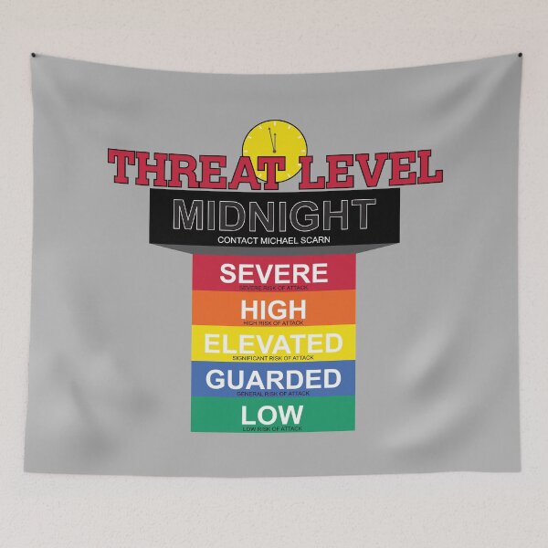Item preview, Threat Level Midnight designed and sold by huckblade.