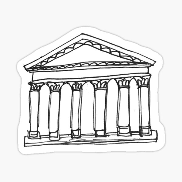 Pantheon and Piazza Della Rotonda Rome Italy Ink Sketch - Etsy UK