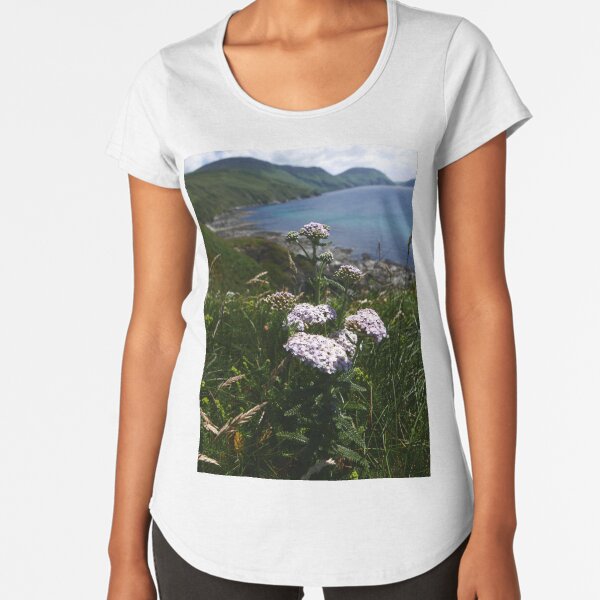 Yarrow (Achillea millefolium) Premium Scoop T-Shirt
