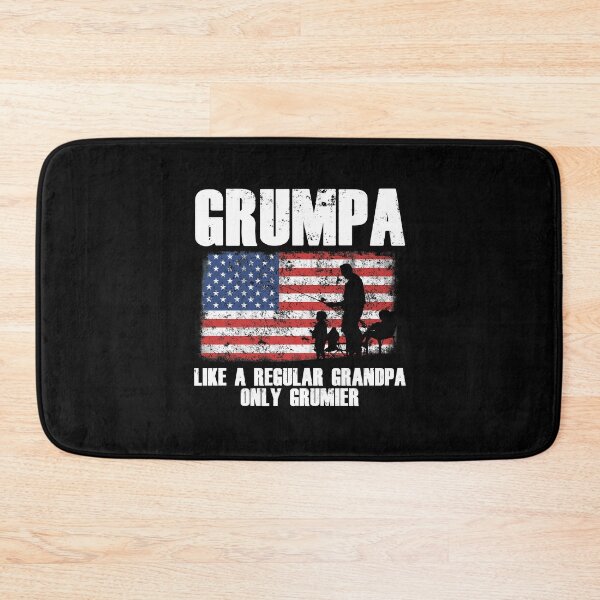 Item preview, Grumpa Like A Regular Grandpa Only Grumpier TShirt Gift American Flag Fishing designed and sold by rhonstoppable27.