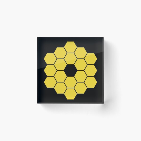 JWST James Webb Space Telescope Acrylic Block