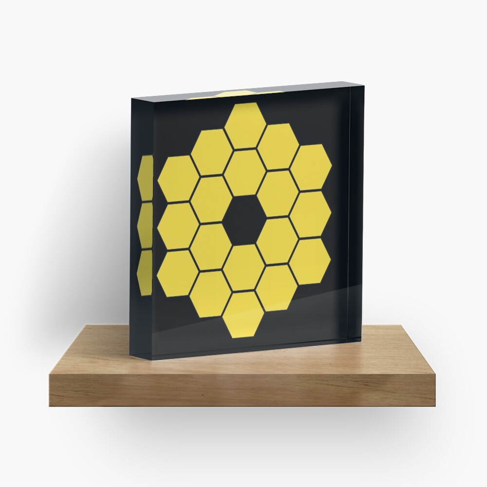 JWST James Webb Space Telescope Acrylic Block