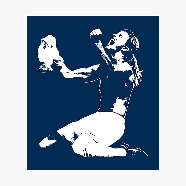 Brandi Chastain - Victory Pose - The White Stencil Photographic Print