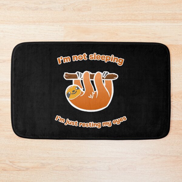 Item preview, I'm Not Sleeping I'm Just Resting My Eyes Sloth Sleepy Baby designed and sold by Cute and Funny Animal Art Designs.