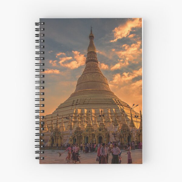 Item preview, Myanmar. Yangon. Shwedagon Pagoda. Main Stupa. Sunset. designed and sold by vadim19.