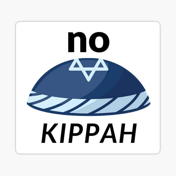 No Kippah Sticker