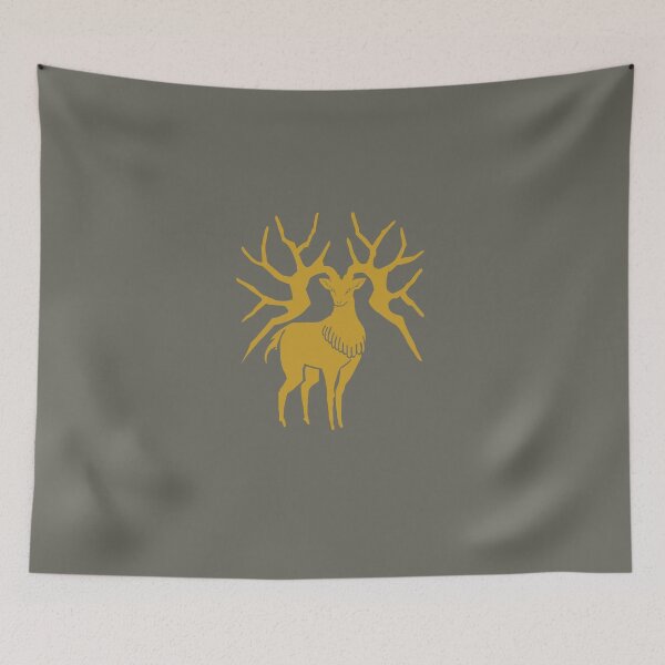 Aperçu de l'œuvre - Maison Golden Deer - créée et vendue par andrea InkMoonStudio petruzzi.