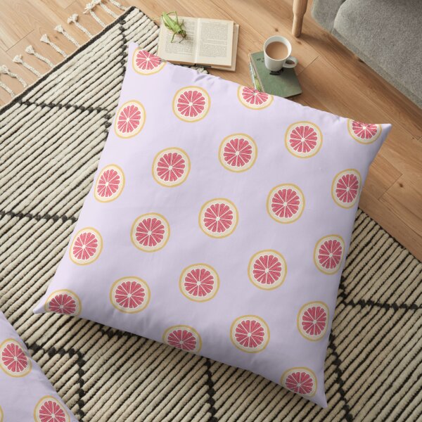 Grapefruit Slice Floor Pillow