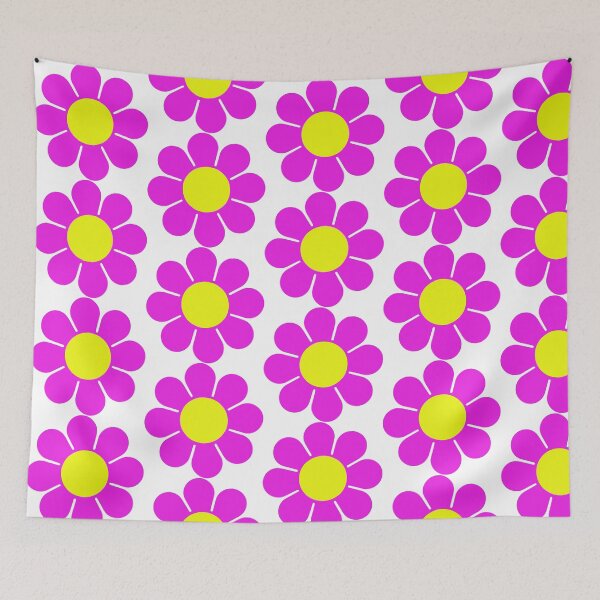 Item preview, Pink Yellow Hippy Flower Daisy designed and sold by hilda74.