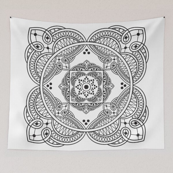 Item preview, Elegant Lace Henna Tattoo Style Mandala Pattern designed and sold by Anna Lemos.