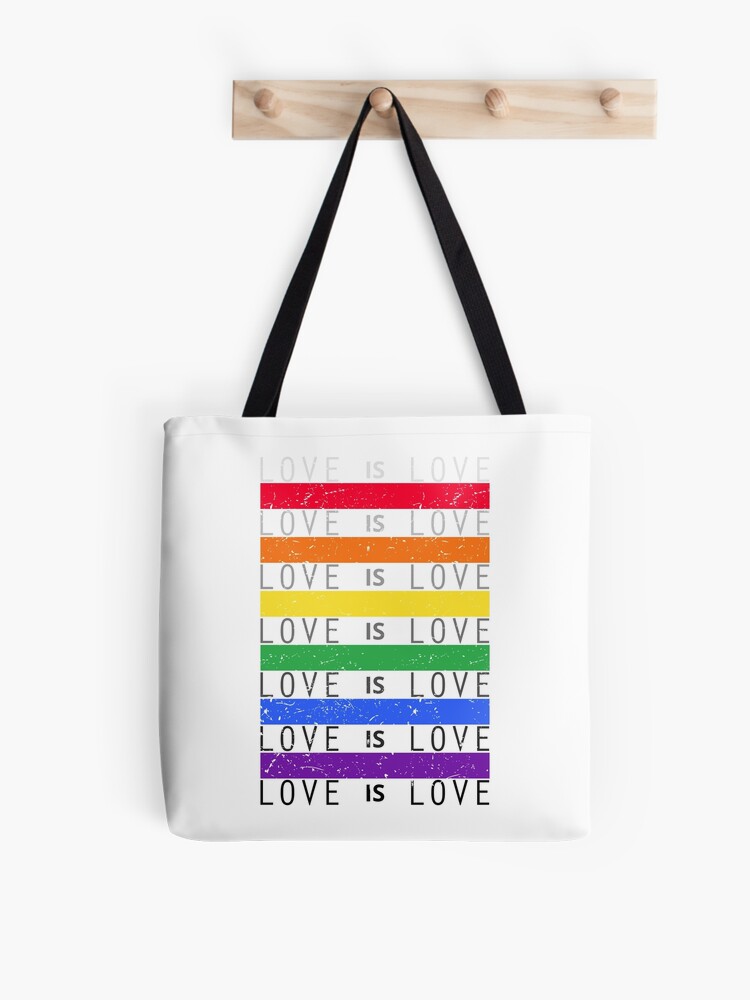 Kiss Whoever You Want Gay Pride Tote Bag, Queer Rainbow Flag Tote Bag, LGBT  Gift